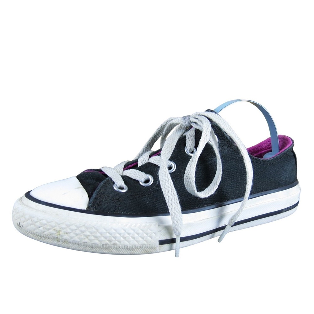 Converse Sneaker Low Top Dual Girl Y‎ 1 Medium Athletic Black Fabric Lace Up